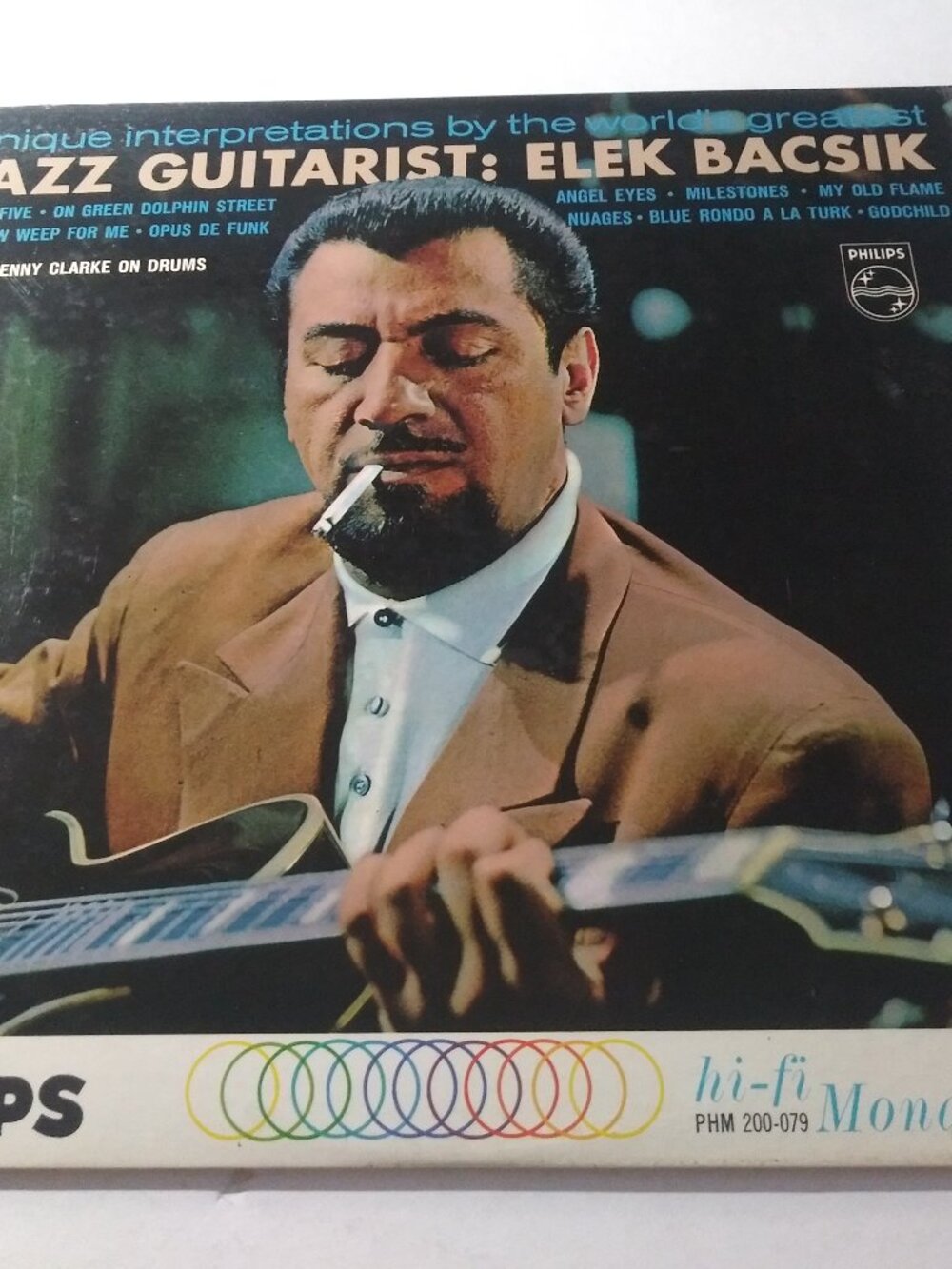 Jazz Guitarist: Elek Bacsik VG+ Original DG Mono Philips Record 1963 COOL JAZZ